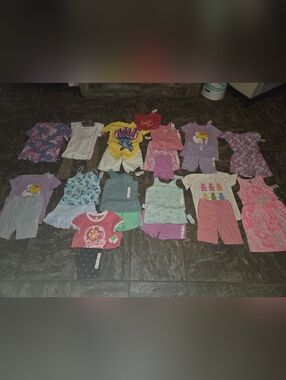 Cat & Jack Girls Mixed Matching Sets - Pink, Purple, Yellow, Blue, White